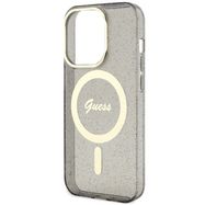 Guess GUHMP14LHCMCGK iPhone 14 Pro 6.1" black/black hardcase Glitter Gold MagSafe, Guess