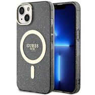 Guess Glitter Gold MagSafe case for iPhone 14 - black, Guess