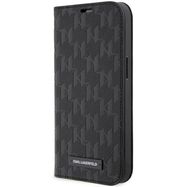 Karl Lagerfeld KLBKP14LSAKLHPK iPhone 14 Pro 6.1" bookcase black/black Saffiano Monogram, Karl Lagerfeld