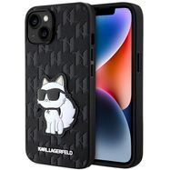 Karl Lagerfeld KLHCP14MSAKHPCK iPhone 14 Plus 6.7" black/black Saffiano Monogram Choupette, Karl Lagerfeld