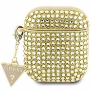 Guess GUA2HDGTPD AirPods 1/2 cover gold/gold Rhinestone Triangle Charm, Guess