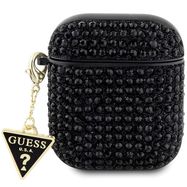 Guess GUA2HDGTPK AirPods 1/2 cover black/black Rhinestone Triangle Charm, Guess