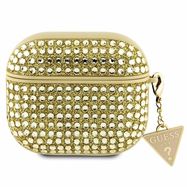 Guess GUA3HDGTPD AirPods 3 cover gold/gold Rhinestone Triangle Charm, Guess