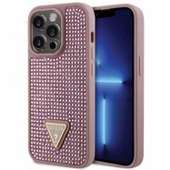 Guess GUHCP14LHDGTPP iPhone 14 Pro 6.1" pink/pink hardcase Rhinestone Triangle, Guess