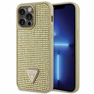 Guess GUHCP14XHDGTPD iPhone 14 Pro Max 6.7&quot; gold/gold hardcase Rhinestone Triangle, Guess