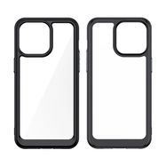 Reinforced case with flexible frame for iPhone 15 Pro Outer Space - blue, Hurtel