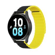 Universal Magnetic Strap Samsung Galaxy Watch 3 45mm / S3 / Huawei Watch Ultimate / GT3 SE 46mm Dux Ducis Strap (22mm LD Version) - Black & Yellow, Dux Ducis