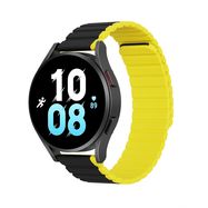 Universal Magnetic Samsung Galaxy Watch 6 Pro/6/6 Classic/5 Pro/5/5 Classic Dux Ducis Strap (20mm LD Version) - Black/Yellow, Dux Ducis