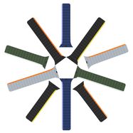 Magnetic Apple Watch SE, 9, 8, 7, 6, 5, 4, 3, 2, 1 (41, 40, 38 mm) Dux Ducis Strap (LD Version) - gray-orange, Dux Ducis