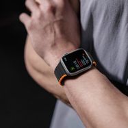 Magnetic Apple Watch SE, 9, 8, 7, 6, 5, 4, 3, 2, 1 (41, 40, 38 mm) Dux Ducis Strap (LD Version) - black and orange, Dux Ducis