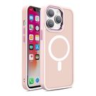 Armored Magnetic iPhone 14 Pro Max MagSafe Color Matte Case - pink, Hurtel
