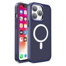 Armored Magnetic iPhone 14 Pro Max MagSafe Color Matte Case - blue, Hurtel