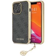 Guess 4G Charms Collection case for iPhone 14 Pro Max - gray, Guess