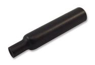 HEAT SHRINK BOOT, END CAP, 12.7MM, BLACK