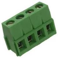 TERMINAL BLOCK EUROSTYLE, 4 POSITION, 26-12AWG