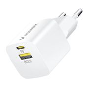 Wozinsky WWCEAC GaN USB-A USB-C 33W wall charger - white, Wozinsky