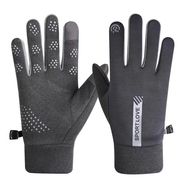 Men's windproof phone gloves - gray, Hurtel