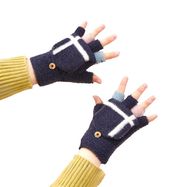 Women's/children's winter phone gloves - black, Hurtel