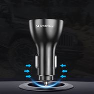 Wozinsky WCCAW 50W 4x USB-A QC car charger - white, Wozinsky