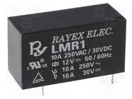 Relay: electromagnetic; SPDT; Ucoil: 5VDC; 12A; 12A/250VAC; PCB Recoy/RAYEX ELECTRONICS