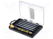 Kit: screwdriver bits; Phillips,flat,Torx; Holder length: 115mm C.K