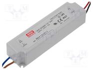 Power supply: switched-mode; LED; 36W; 36VDC; 1A; 90÷264VAC; IP67 MEAN WELL