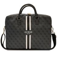 Guess 4G Printed Stripes bag for a 16&quot; laptop - black, Guess