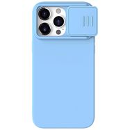 Nillkin CamShield Silky Silicone Case for iPhone 15 Pro with Camera Protector - Blue, Nillkin