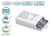 20W võimsus tarnija LED 250-900mA 3-53V, DIP-SWITCH, 12V(900mA), 24V(900mA); dimmer AM(1-10V), PUSH