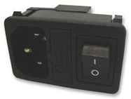 INLET, IEC, DPST, WITH FUSE HOLDER