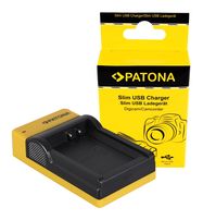 PATONA Slim micro-USB Charger f. Canon LP-E10 EOS EOS1100D EOS-1100D Rebel T3 LP-E10 Kiss X50, PATONA