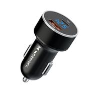 Wozinsky WDCCAC USB-C USB-A 36W car charger - black, Wozinsky