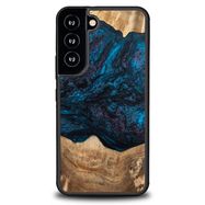 Wood and resin case for Samsung Galaxy S22 Bewood Unique Neptune - navy blue and black, Bewood