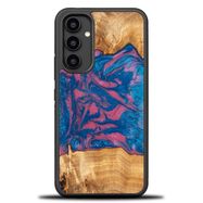 Wood and resin case for Samsung Galaxy A54 5G Bewood Unique Vegas - pink and blue, Bewood