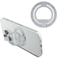 Guess MagSafe Ring Rhinestone holder - silver, Guess