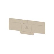 End plate (terminals), 75.55 mm x 2.1 mm, dark beige Weidmuller