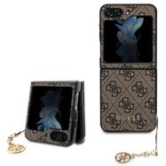 Guess 4G Charms Collection case for Samsung Galaxy Z Flip 5 - brown, Guess
