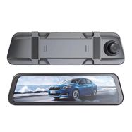 Car DVR911 Mirror Video Recorder Full HD G-sensor with Rear View Camera - Gray, Hurtel