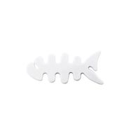 Fish-shaped headphone cable wrap - white, Hurtel