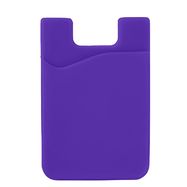 Self-adhesive card case for the back of the phone - purple, Hurtel