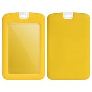 ID badge holder with lanyard - yellow, Hurtel