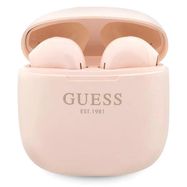 Guess Classic EST Logo TWS Bluetooth headphones + docking station - pink, Guess
