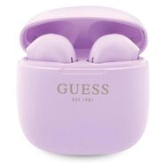 Guess GUTWST26PSU TWS Bluetooth headphones + docking station - purple Classic EST Logo, Guess
