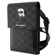 Karl Lagerfeld Case KLWBSAKHPKK Handbag - black Saffiano Monogram Ikonik, Karl Lagerfeld