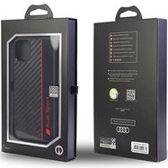 Audi Carbon Fiber Stripe iPhone 11 / Xr 6.1&quot; black/black hardcase AUS-TPUPCIP11-R8/D1-BK, Audi