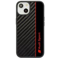 Audi Carbon Fiber Stripe iPhone 14 6.1&quot; black/black hardcase AUS-TPUPCIP14-R8/D1-BK, Audi