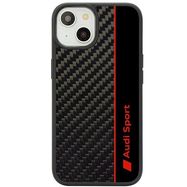 Audi Carbon Fiber Stripe iPhone 14 6.1&quot; black/black hardcase AUS-TPUPCIP14-R8/D1-BK, Audi