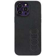 Audi Synthetic Leather iPhone 14 Pro Max 6.7&quot; black/black hardcase AU-TPUPPCIP14PM-TT/D1-BK, Audi