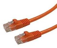 PATCH LEAD, CAT5E, ORANGE, 8M