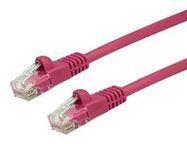 PATCH LEAD, CAT5E, PINK, 0.3M